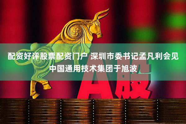 配资好评股票配资门户 深圳市委书记孟凡利会见中国通用技术集团于旭波